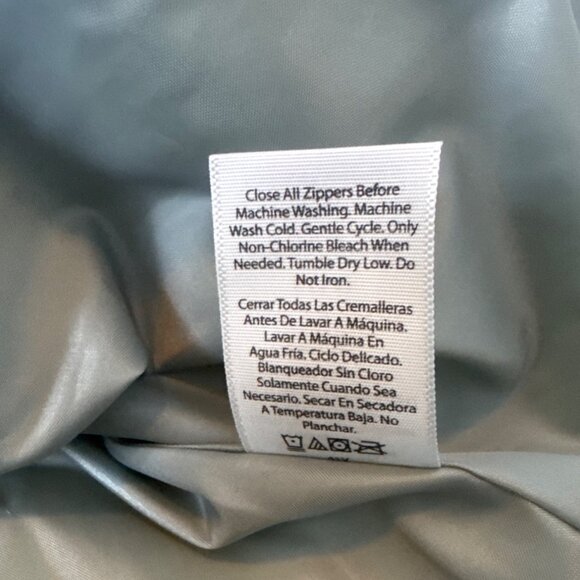 Time And Tru Womens Light Gray Puffer Jacket S (4-6) Recycled Polyester & Nylon - Picture 5 of 5